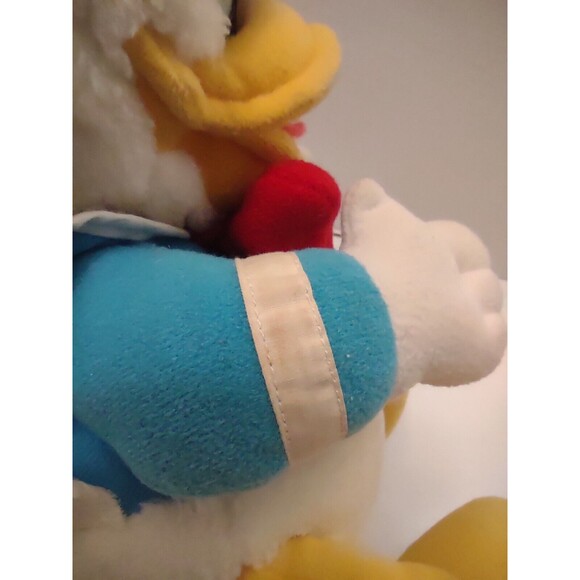 Vintage Disney Donald Duck Plush Stuffed Animal 1986 Hasbro Softies 13" Long - Picture 10 of 11